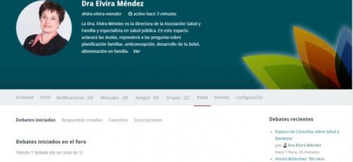 Nuevo consultorio de la Dra. Elvira Méndez en la Plataforma la Casa del Diálogo y la convivencia