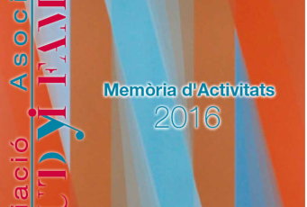 Memòria d'activitats de l'Associació Salut i Família 2016